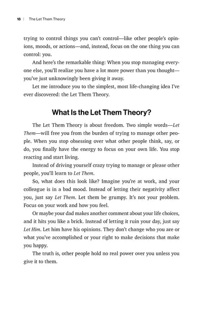 The Let Them Theory