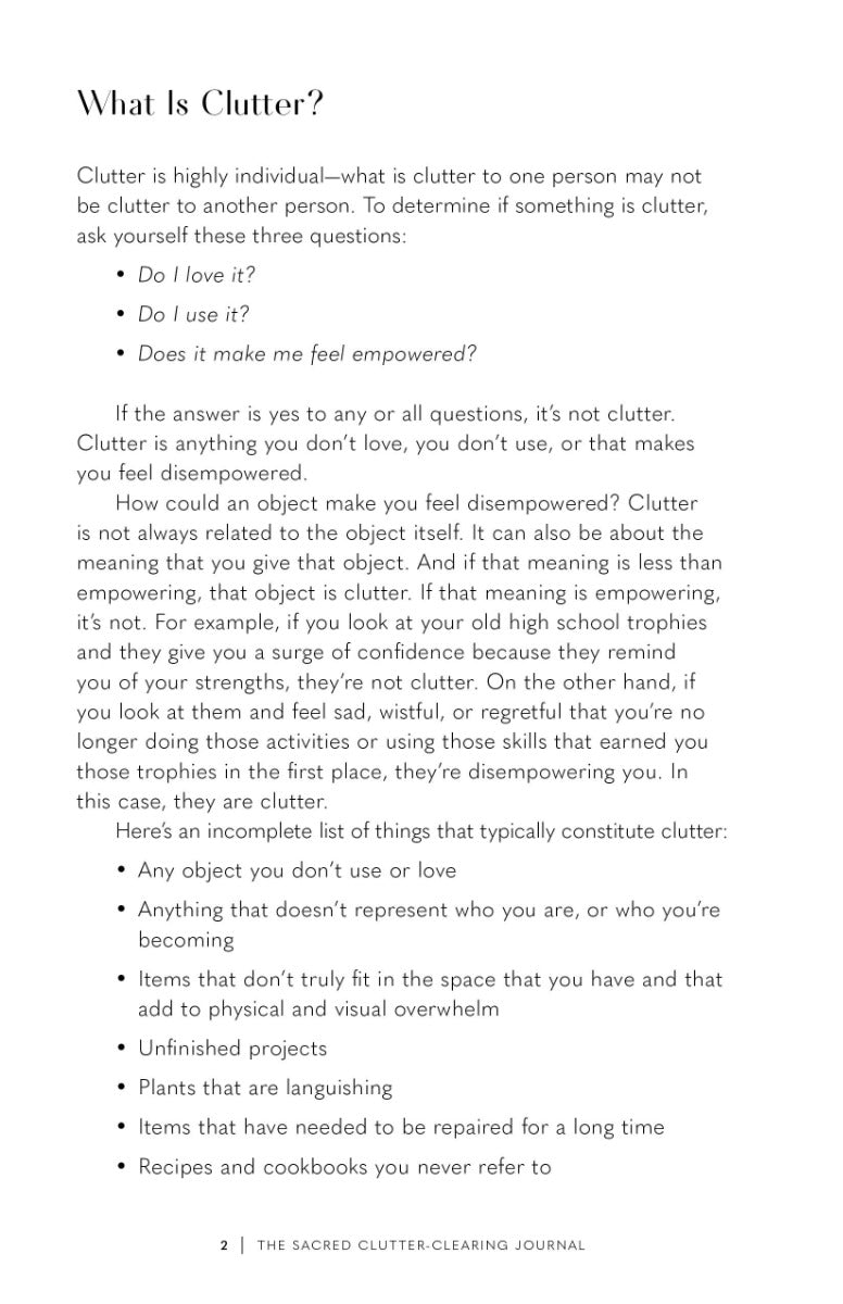 The Sacred Clutter-Clearing Journal - image 9