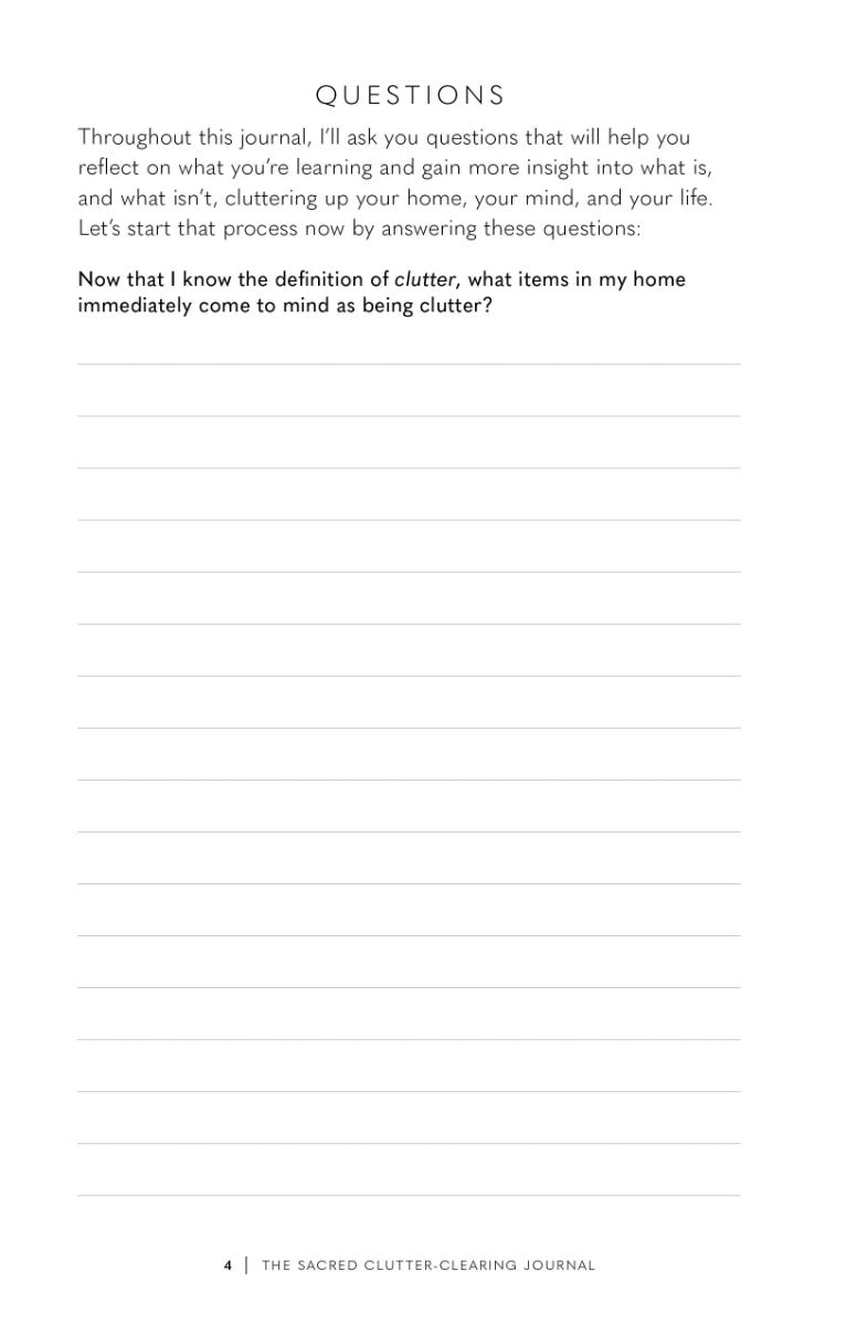 The Sacred Clutter-Clearing Journal - image 6