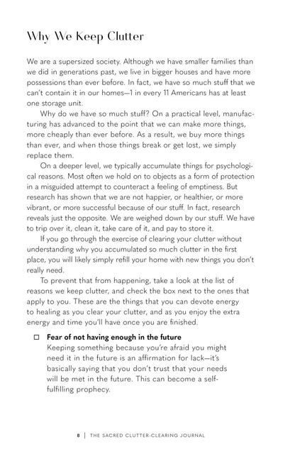 The Sacred Clutter-Clearing Journal - image 2